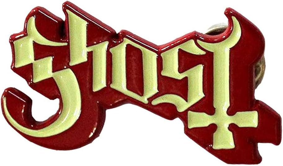 Ghost - Band Logo Red Shadow Pin Badge