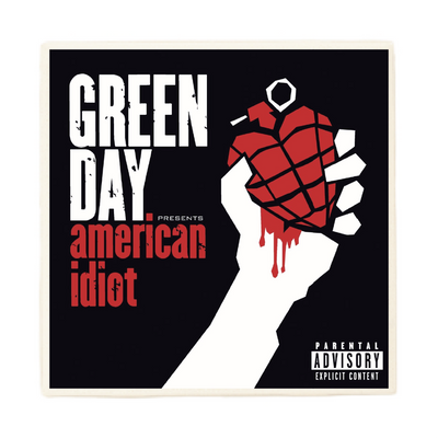 Set of 2 Green Day American Idiot Album - Ceramic Coasters