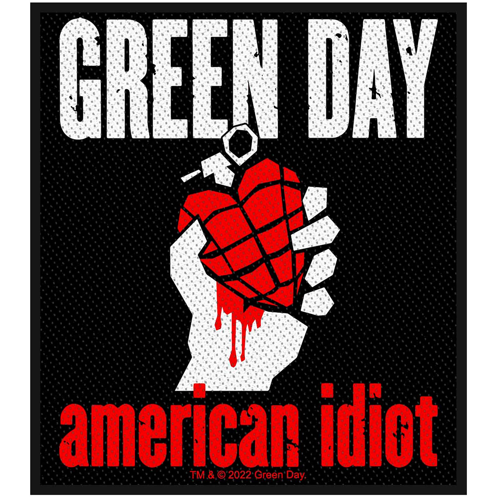 Green Day American Idiot Patch Woven Sew On Applique