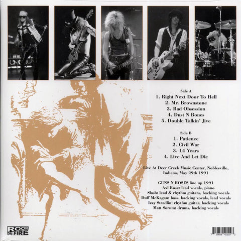 Guns N Roses - Live in Indiana 1991 Color Vinyl LP Record