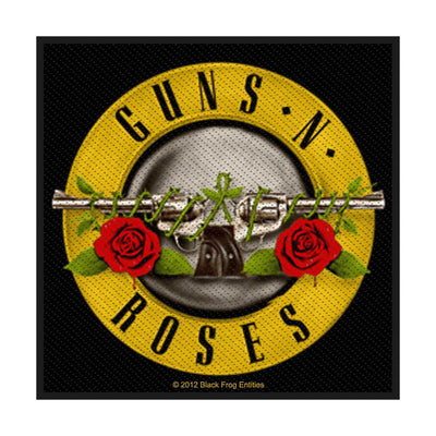 Guns N Roses Bullets Roses Art Patch Woven Sew On Applique