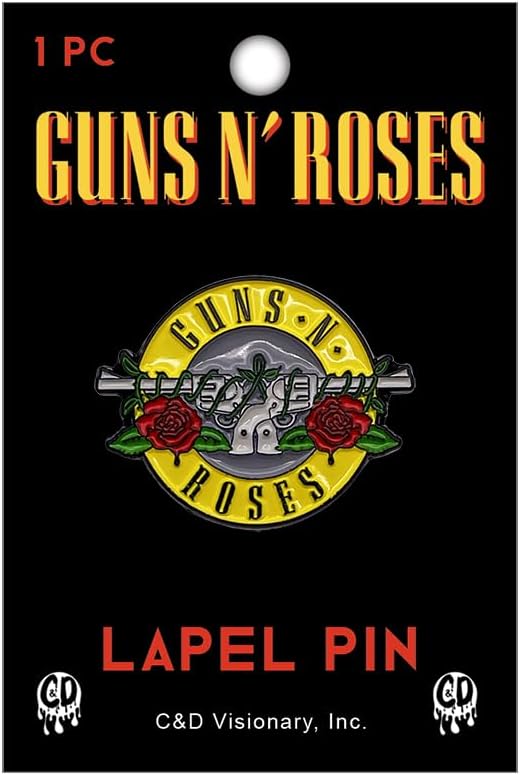 Guns N Roses - Bullet/Roses Logo Pin Badge