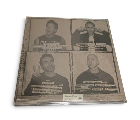 Simple Plan - The Kids in the Crowd Signed Vinyl LP Record + Signed Drumhead