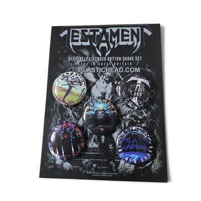 Testament Officially Licensed Button Badge Set