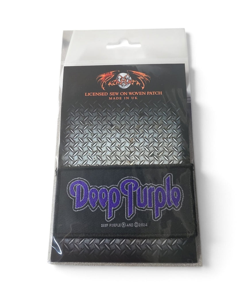 Deep Purple Logo Woven Sew On Patch