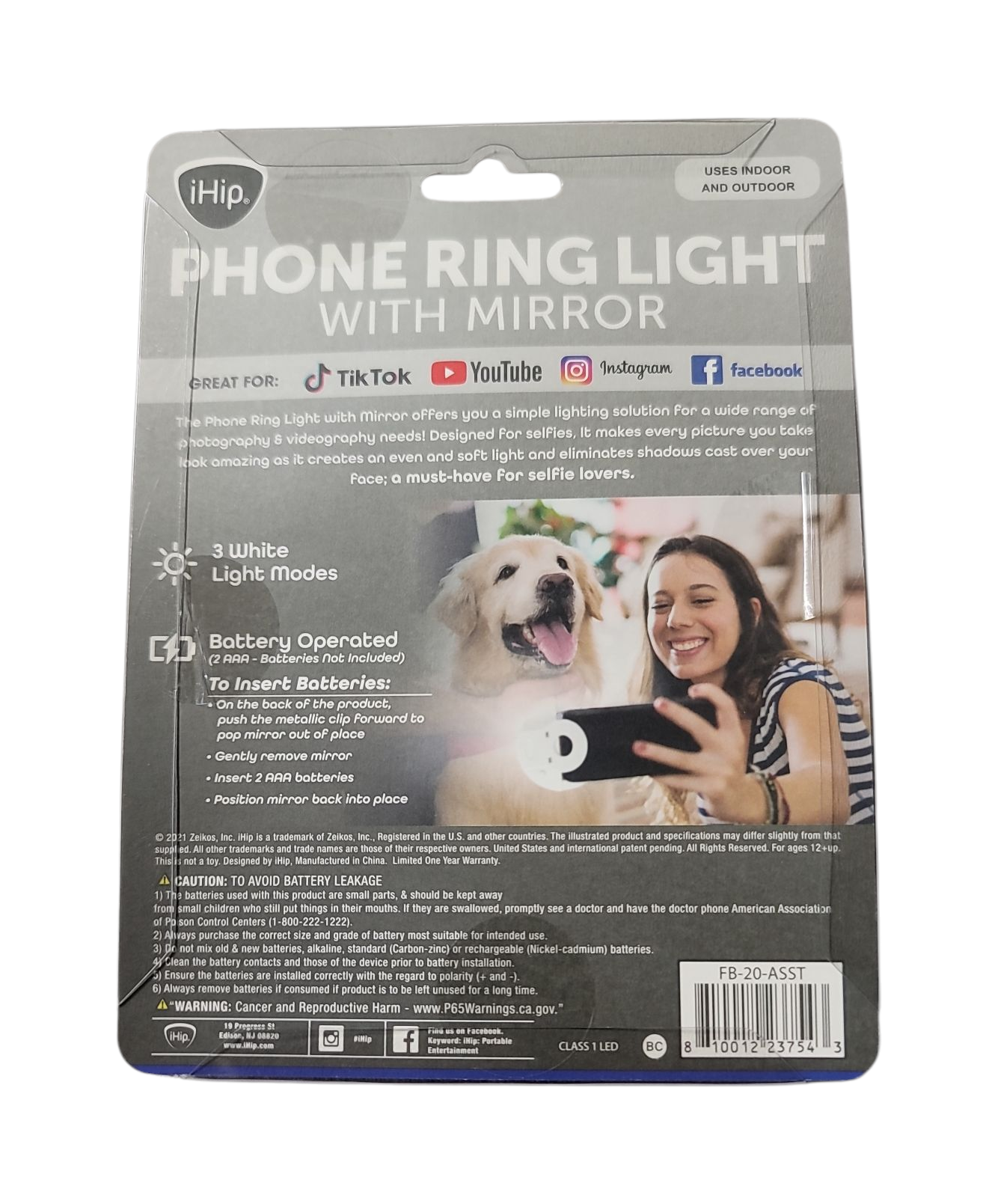 Ihip Phone Power Ring Light With Mirror LOT of 28