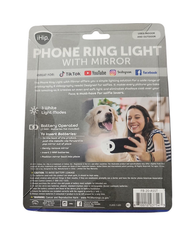 Ihip Phone Power Ring Light With Mirror LOT of 28