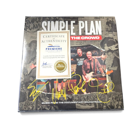 Simple Plan - The Kids in the Crowd Signed Vinyl LP Record + Signed Drumhead