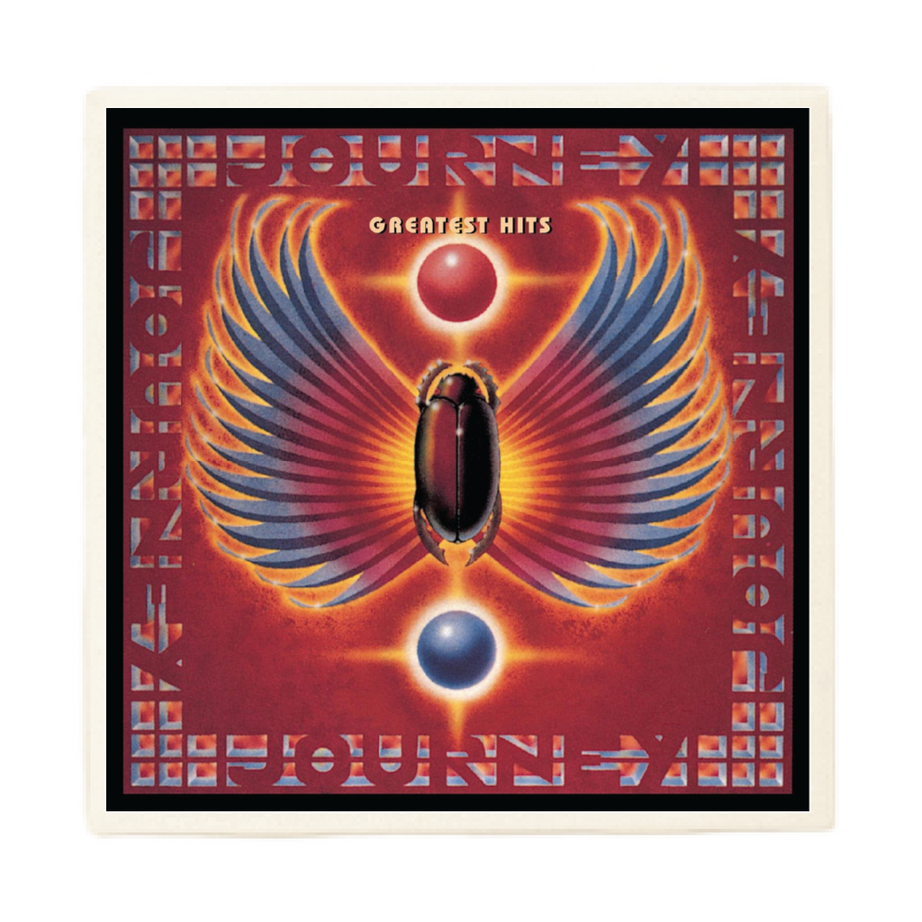 Set of 2 Journey Greatest Hits Album - Ceramic Coasters