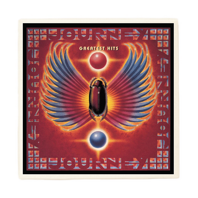 Set of 2 Journey Greatest Hits Album - Ceramic Coasters
