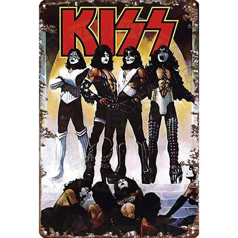 KISS Love Gun Vintage Metal Tin Sign
