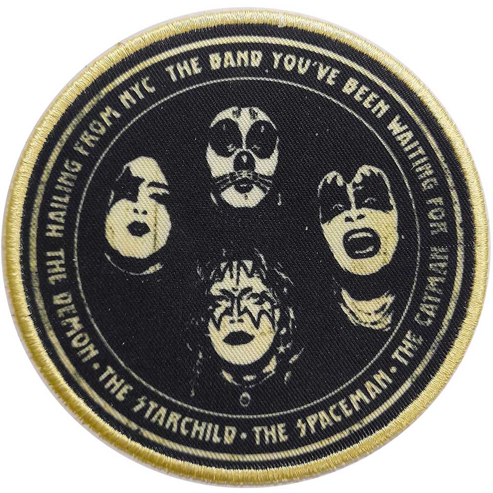 Kiss Hailing from NYC -  Licensed Image Woven Sew Iron On Patch