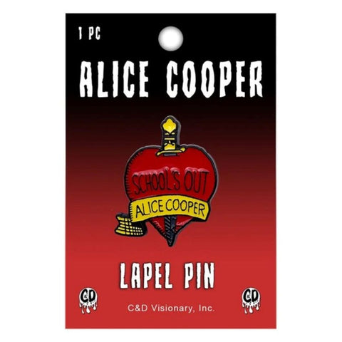 Alice Cooper Schools Out - Metal Lapel Pin