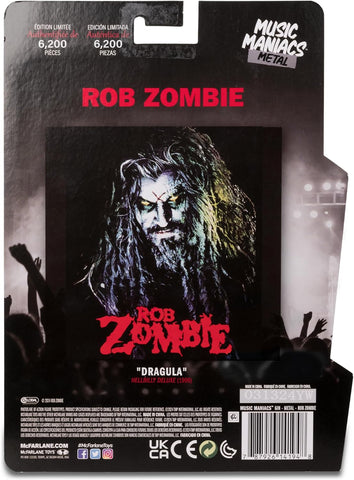 McFarlane Music Maniacs Rob Zombie Action Figure Limited Edition