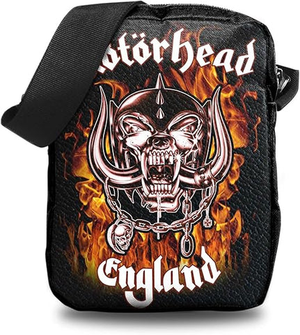 Rocksax Motorhead England Fire Crossbody Bag