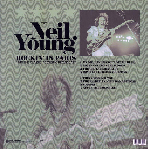 Neil Young - Rockin' in Paris 1989 Colored Vinyl LP Record