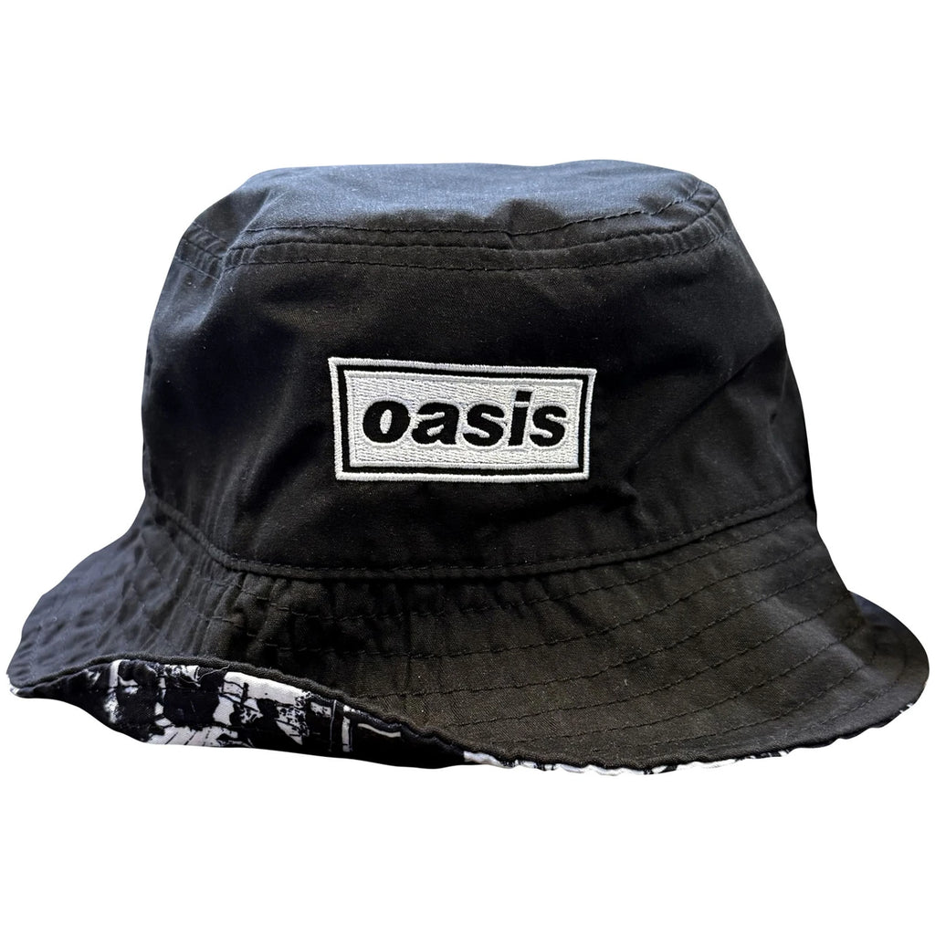 Oasis Decca Logo - Definitely Maybe Reversible Bucket Hat Ex Tour