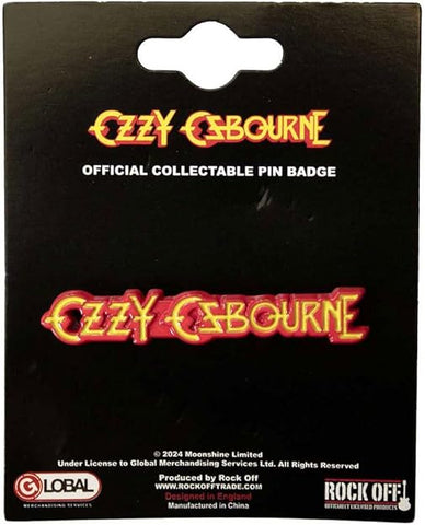 Ozzy Osbourne - Logo sm Metal Pin Badge
