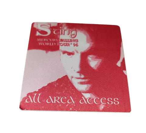 Sting Mercury Falling World Tour 1996 Backstage Pass OTTO