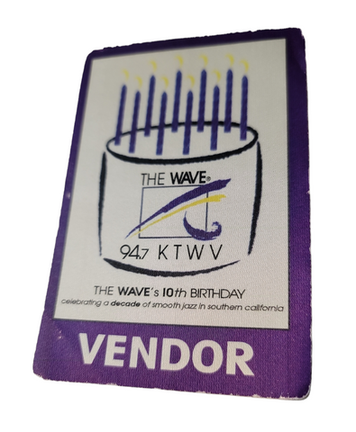 The Wave 94.7 KTWV 10th Birthday of Jazz in Southern California -  Backstage Pass