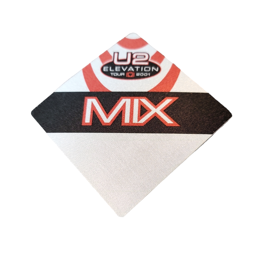 U2 Elevation Mix Tour 2001 Backstage Pass OTTO