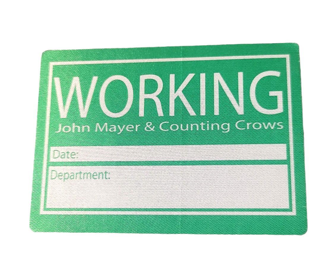 John Mayer & Counting Crows Backstage Pass OTTO Green