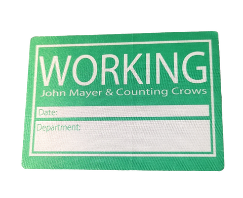 John Mayer & Counting Crows Backstage Pass OTTO Green