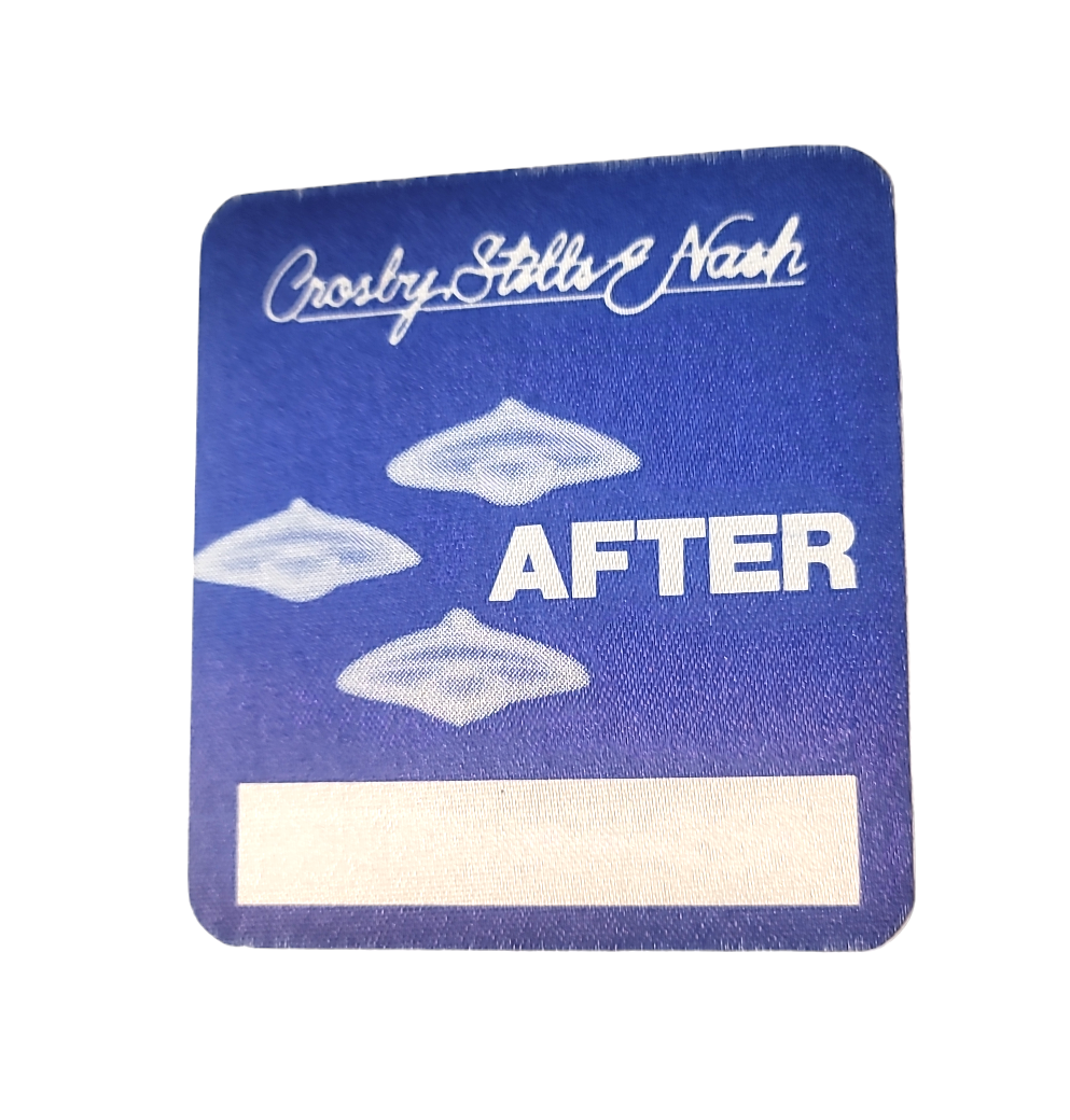 Crosby Stills & Nash Daylight Again Tour 1982 Backstage Pass OTTO