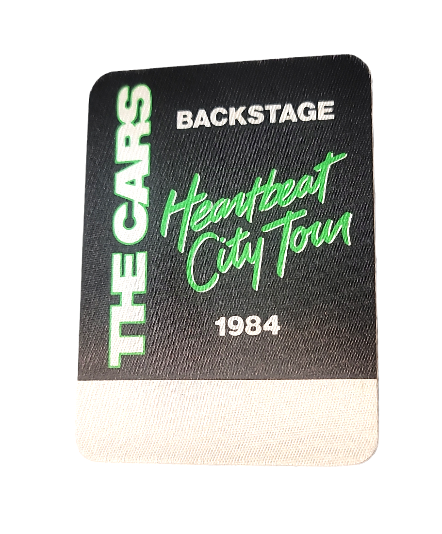 The Cars Heartbeat City Tour 1984 Backstage Pass
