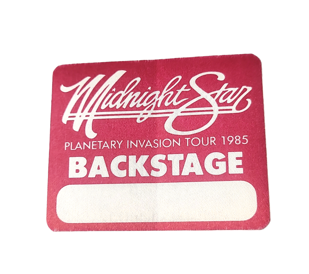 Midnight Star Planetary Invasion Tour 1985 Backstage Pass OTTO