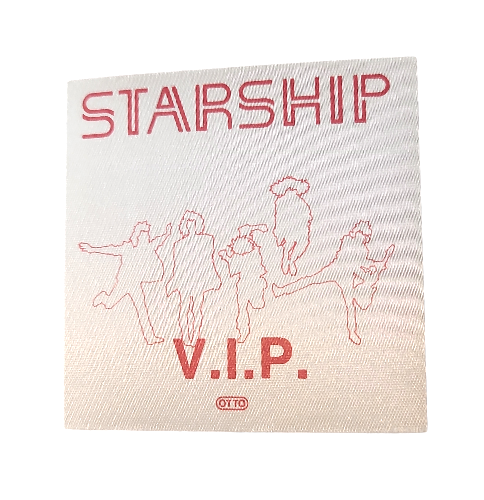 Starship Tour 1986 Backstage Pass OTTO Red