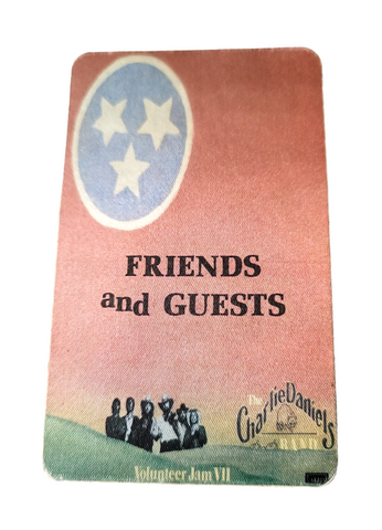 The Charlie Daniels Band Volunteer Jam VII Tour 1981 Backstage Pass OTTO