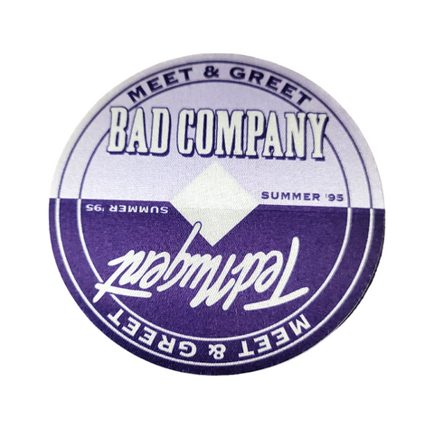Bad Company & Ted Nugent Summer Tour 1995 Backstage Pass OTTO