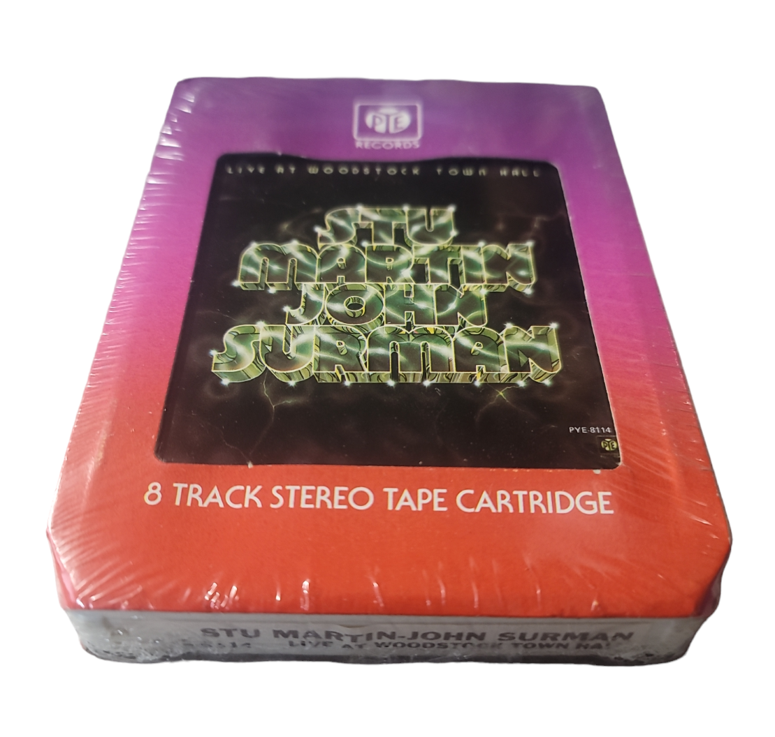 Stu Martin-John Surman Live at Woodstock Town Hall Vintage 8 Track Tape Still Sealed…