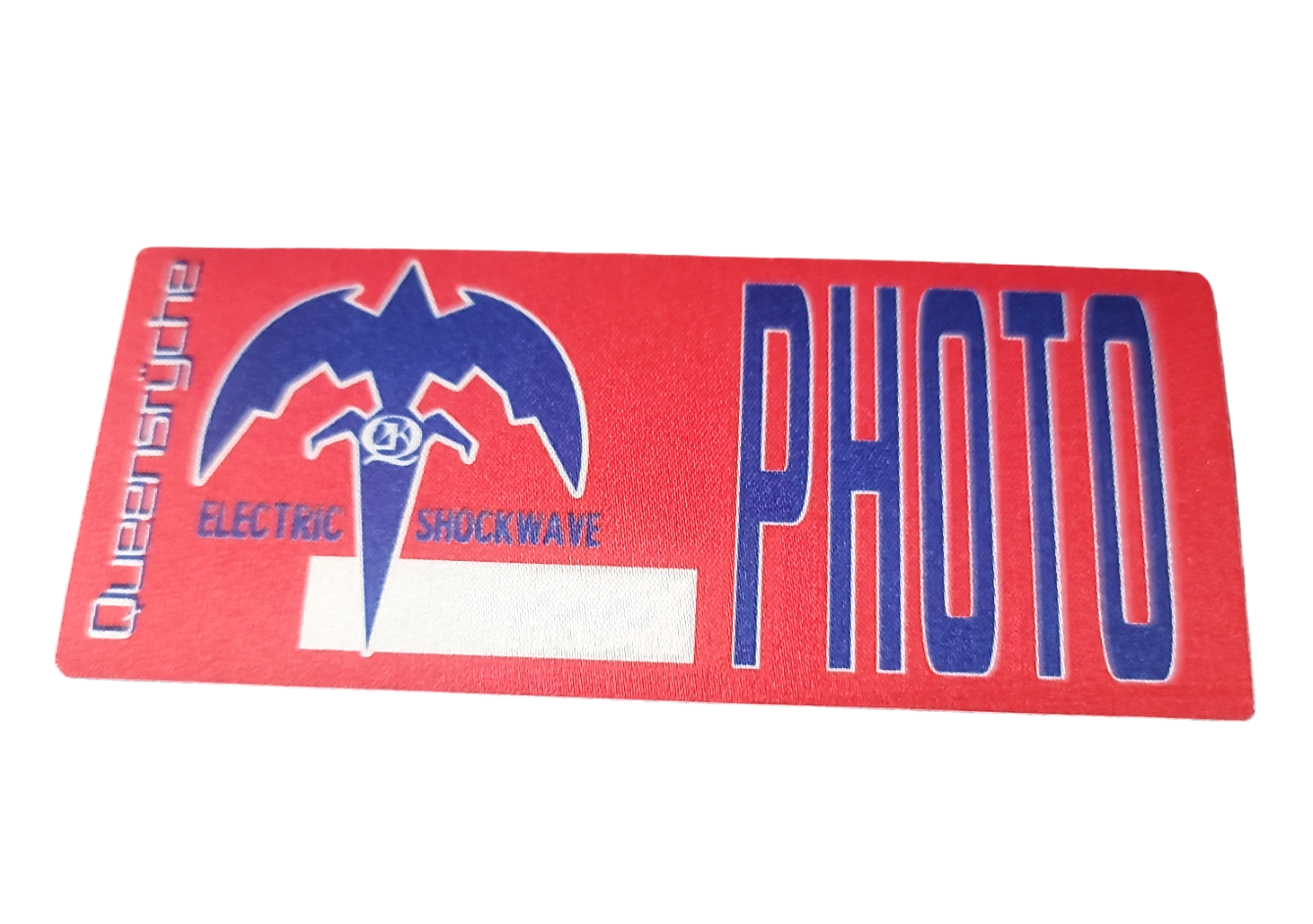 Queensryche Electric Shockwave 1999 Tour Backstage Pass OTTO Red