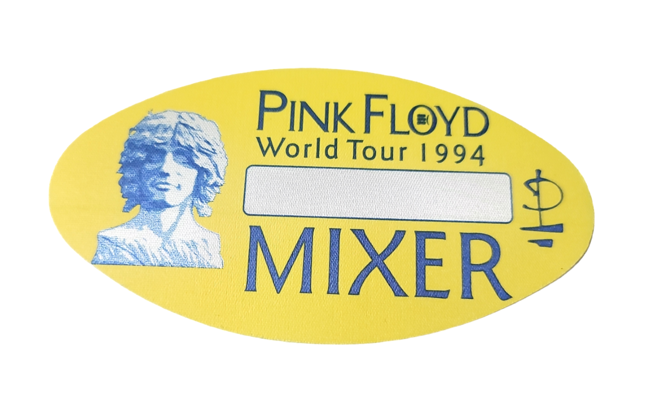 Pink Floyd Division Bell World Tour 1994 Backstage Pass OTTO Yellow
