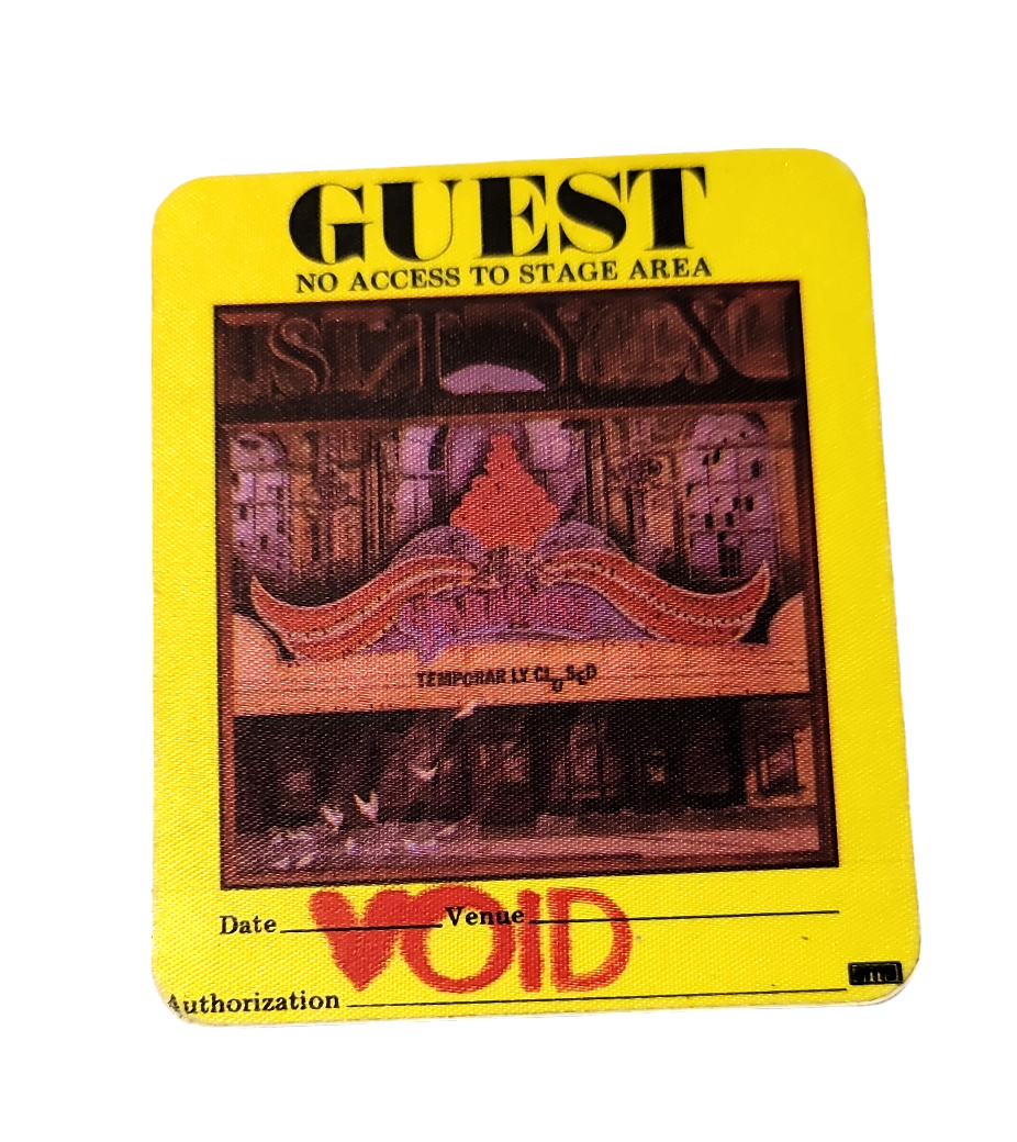 Styx Paradise Theater Tour 1981 Backstage Pass OTTO - Yellow