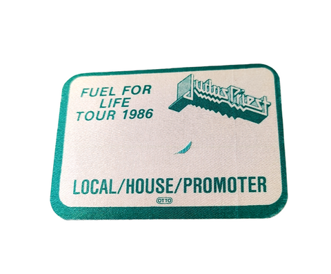 Judas Priest Fuel for Life Tour 1986 Backstage Pass