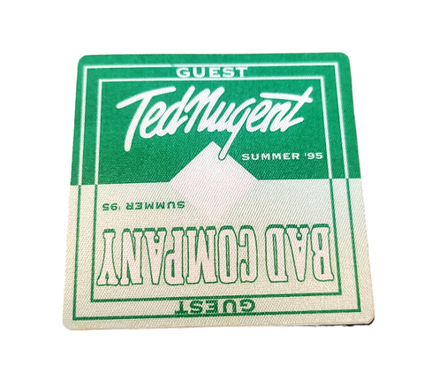 Bad Company & Ted Nugent Summer Tour 1995 Gest Backstage Pass OTTO