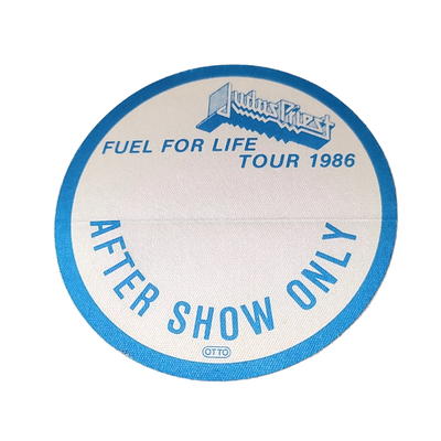 Judas Priest Fuel for Life Tour 1986 Backstage Pass OTTO blue