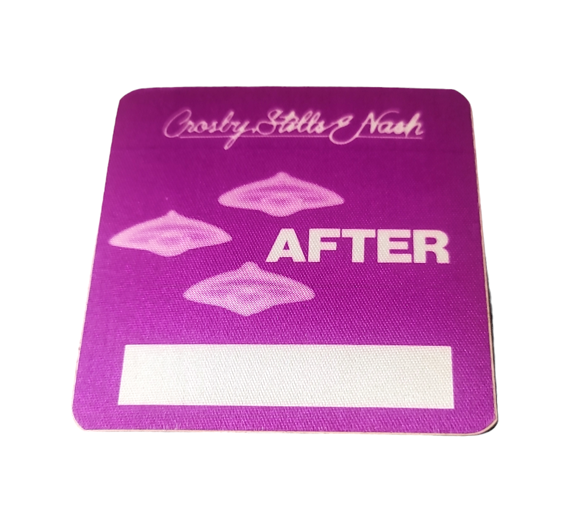 Crosby Stills & Nash Daylight Again Tour 1982 Backstage Pass OTTO