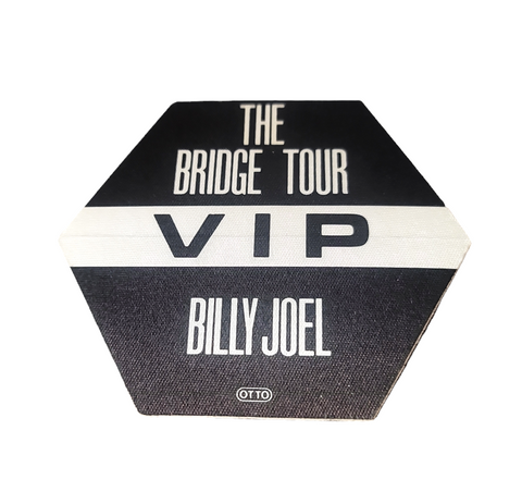 Billy Joel The Bridge Tour 1986 Backstage Pass OTTO Black