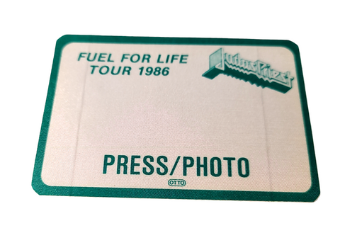 Judas Priest Fuel for Life Tour 1986 Backstage Pass Press