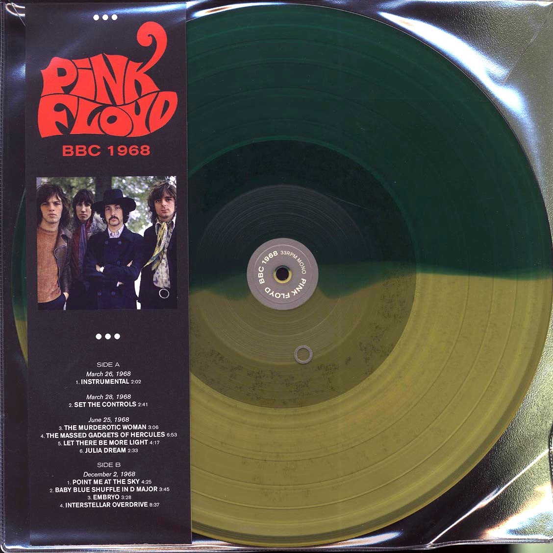 Pink Floyd - BBC 1968 Color Vinyl LP Record