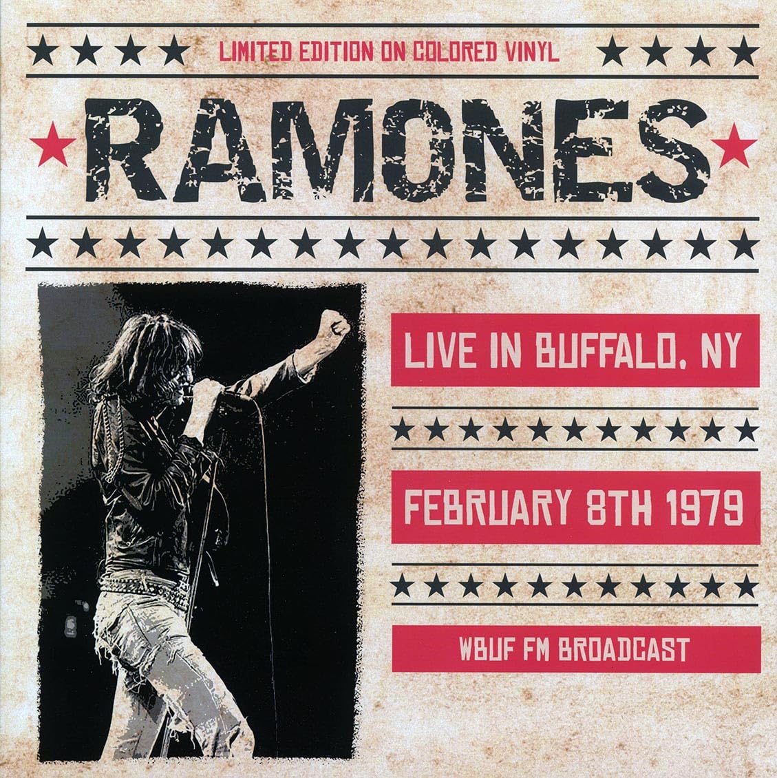 Ramones - Live in Buffalo NY 1979 Color Vinyl LP Record