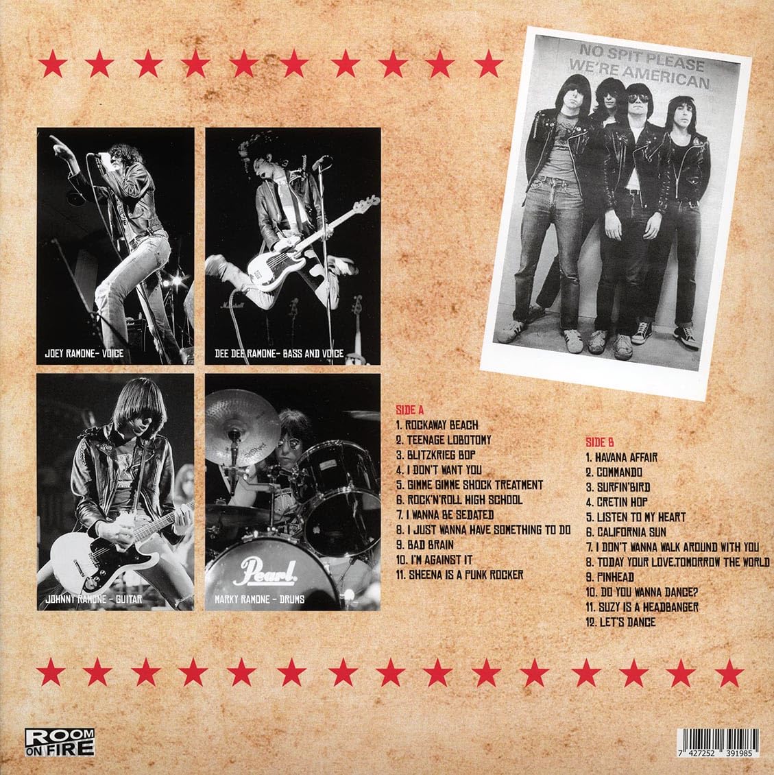 Ramones - Live in Buffalo NY 1979 Color Vinyl LP Record