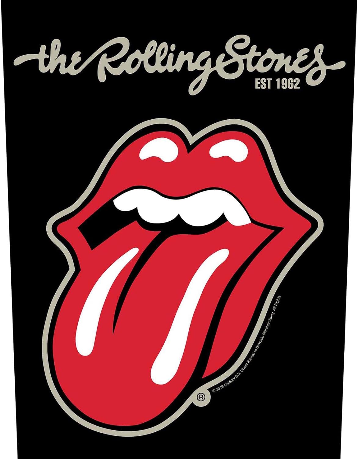 The Rolling Stones Tongue Logo - Back Patch