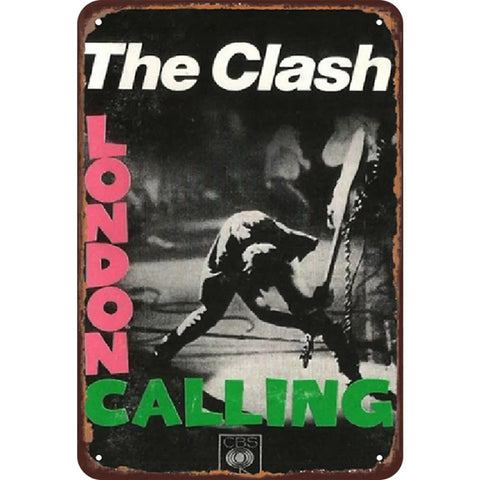 The Clash London Calling Vintage Metal Tin Sign
