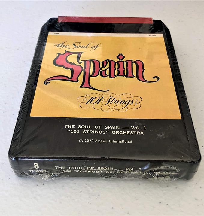 The Soul of Spain Vol 1  101 Strings Orchestra Vintage 8 Track Tape Still Sealed…