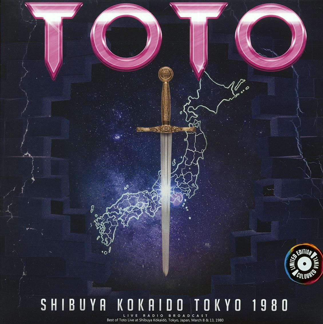 Toto - Shibuya Kokaido Tokyo 1980 Color Vinyl LP Record